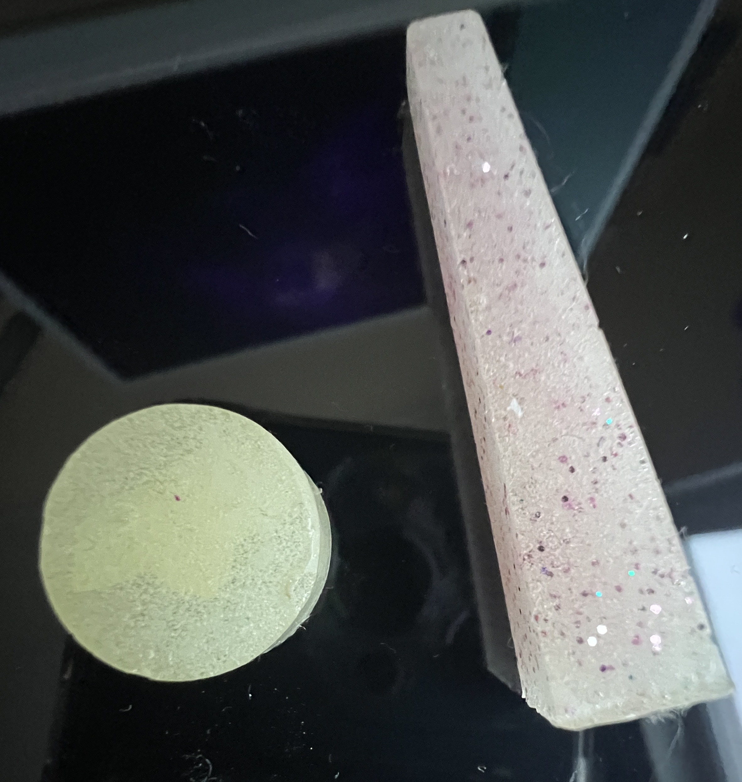 Various epoxy creations including failures